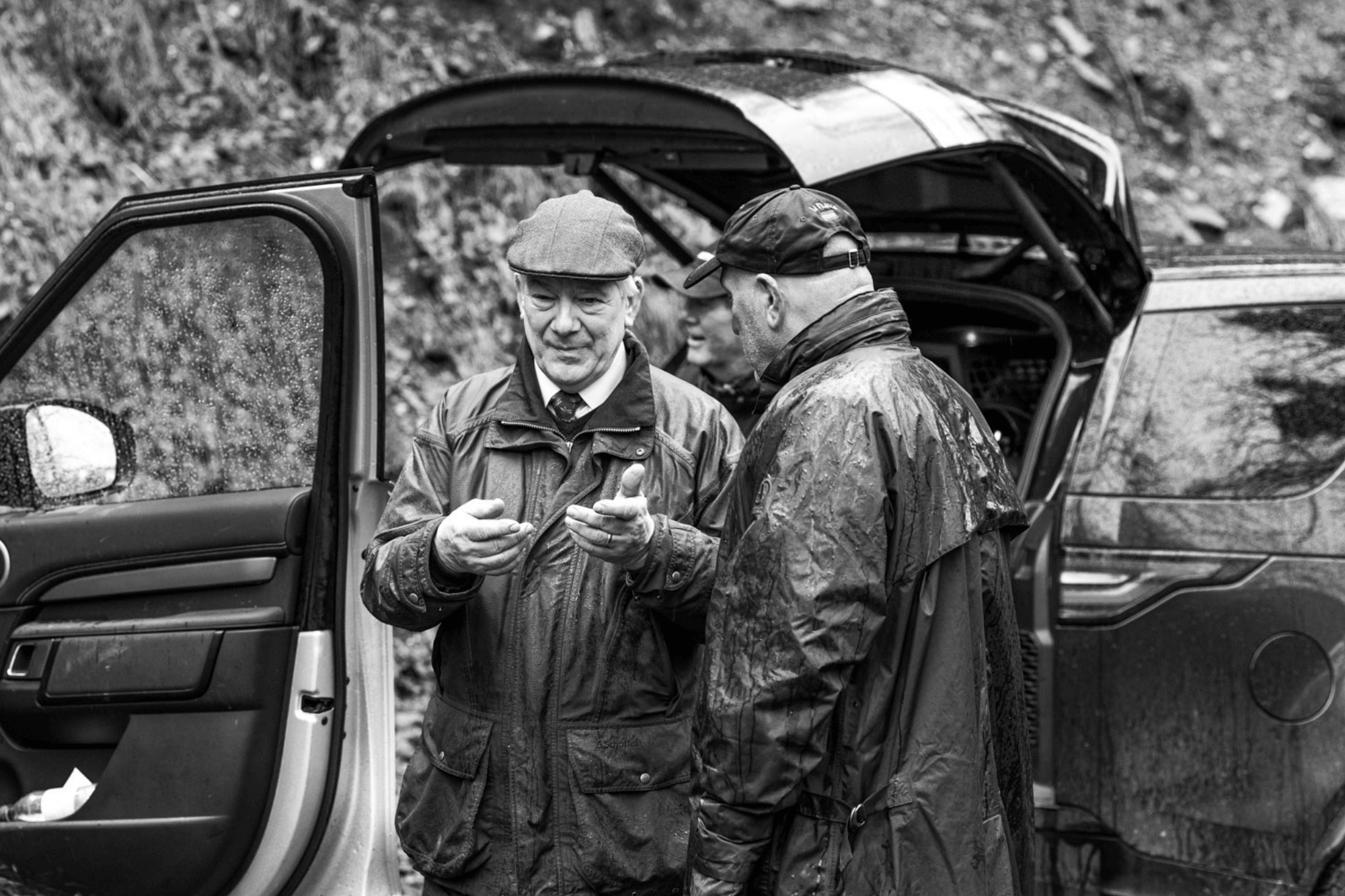 Kevin Phillips in discussion after shoot